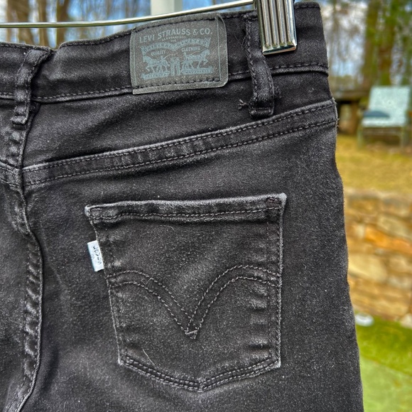 Levi's 710 Super Skinny Black Jeans - Picture 5 of 13